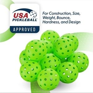 Aviana Pro2 Green Outdoor Pickleballs 6 pack USAPA approved 🏆